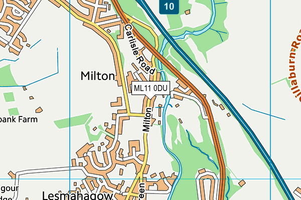 ML11 0DU map - OS VectorMap District (Ordnance Survey)