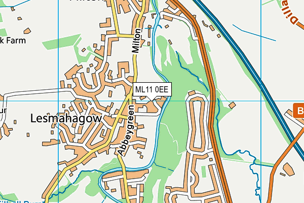 ML11 0EE map - OS VectorMap District (Ordnance Survey)
