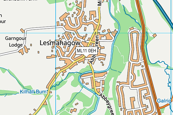 ML11 0EH map - OS VectorMap District (Ordnance Survey)