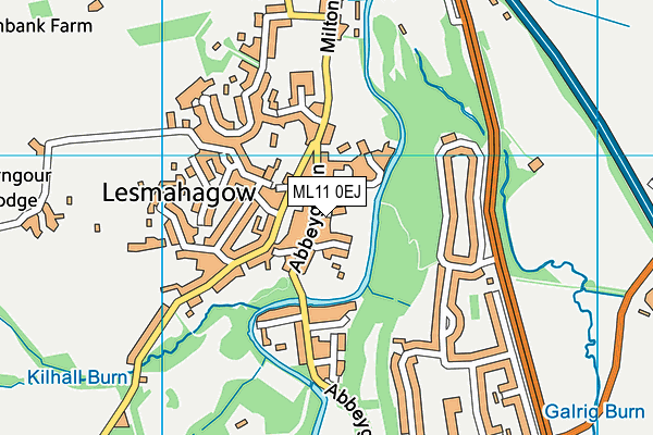 ML11 0EJ map - OS VectorMap District (Ordnance Survey)