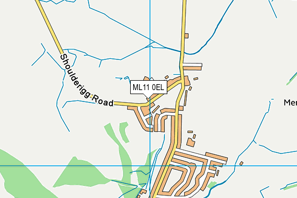 ML11 0EL map - OS VectorMap District (Ordnance Survey)