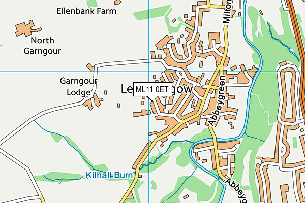 ML11 0ET map - OS VectorMap District (Ordnance Survey)