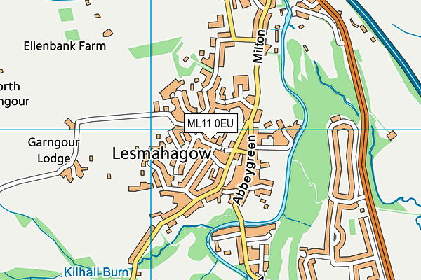 ML11 0EU map - OS VectorMap District (Ordnance Survey)