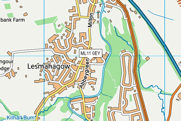 ML11 0EY map - OS VectorMap District (Ordnance Survey)