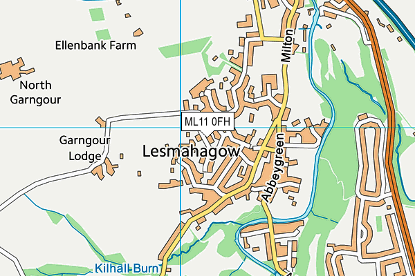 ML11 0FH map - OS VectorMap District (Ordnance Survey)