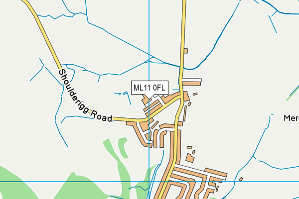 ML11 0FL map - OS VectorMap District (Ordnance Survey)