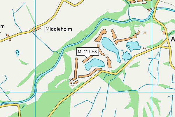 ML11 0FX map - OS VectorMap District (Ordnance Survey)