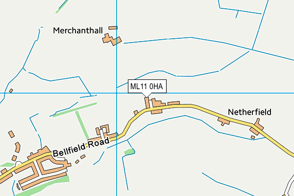 ML11 0HA map - OS VectorMap District (Ordnance Survey)