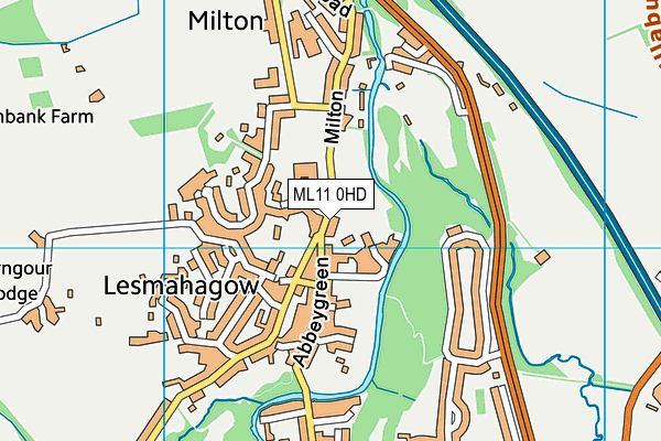 ML11 0HD map - OS VectorMap District (Ordnance Survey)
