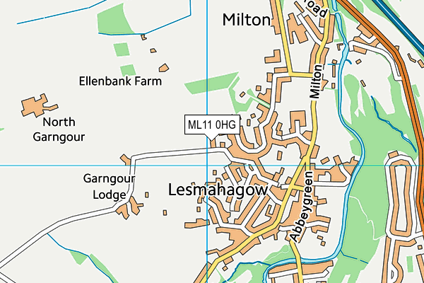ML11 0HG map - OS VectorMap District (Ordnance Survey)