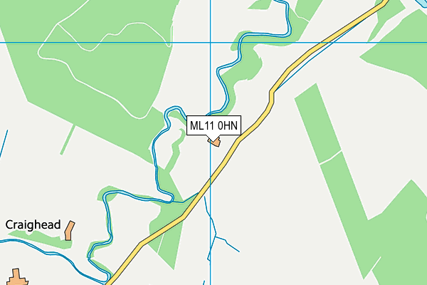 ML11 0HN map - OS VectorMap District (Ordnance Survey)