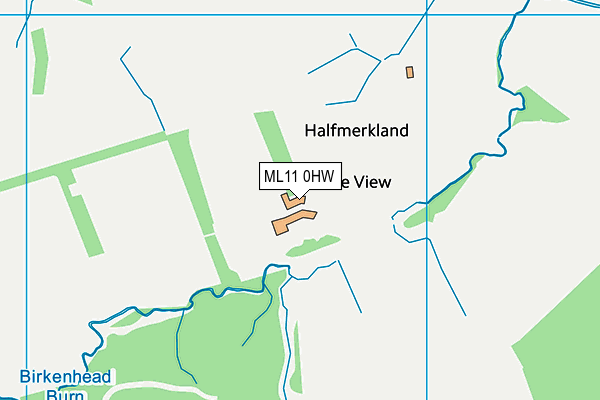 ML11 0HW map - OS VectorMap District (Ordnance Survey)