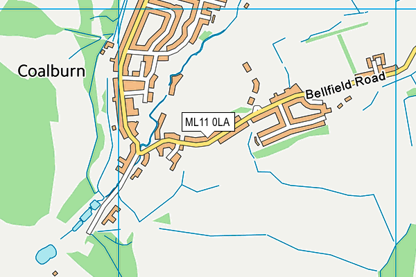 ML11 0LA map - OS VectorMap District (Ordnance Survey)