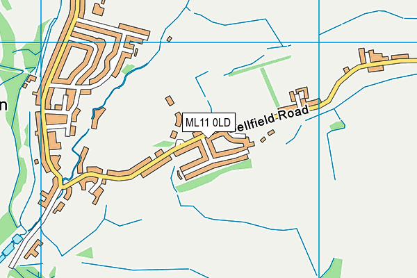 ML11 0LD map - OS VectorMap District (Ordnance Survey)