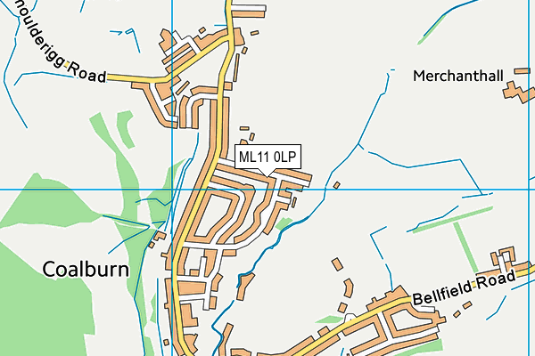 ML11 0LP map - OS VectorMap District (Ordnance Survey)