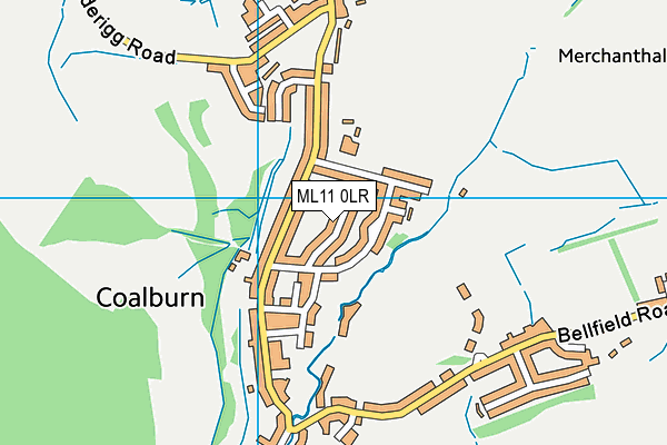 ML11 0LR map - OS VectorMap District (Ordnance Survey)