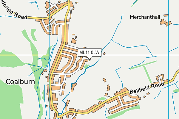 ML11 0LW map - OS VectorMap District (Ordnance Survey)
