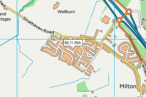 ML11 0NA map - OS VectorMap District (Ordnance Survey)