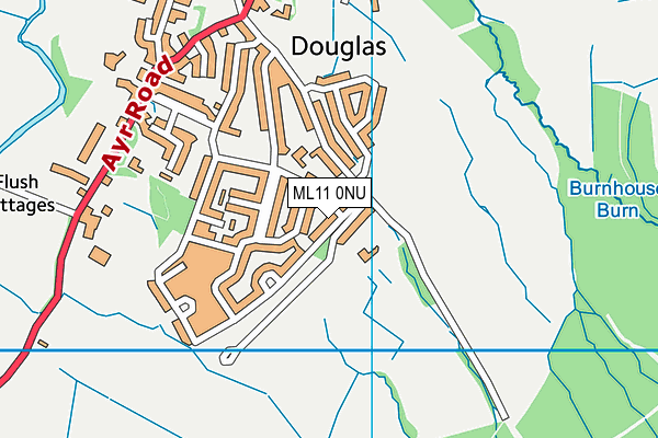 ML11 0NU map - OS VectorMap District (Ordnance Survey)