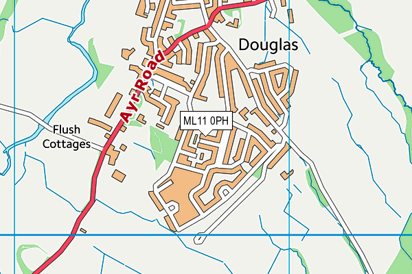 ML11 0PH map - OS VectorMap District (Ordnance Survey)