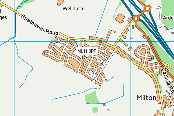 ML11 0PP map - OS VectorMap District (Ordnance Survey)
