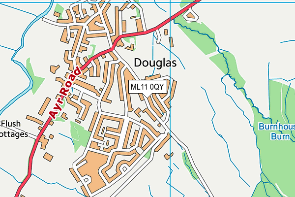 ML11 0QY map - OS VectorMap District (Ordnance Survey)