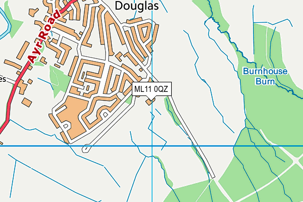 ML11 0QZ map - OS VectorMap District (Ordnance Survey)