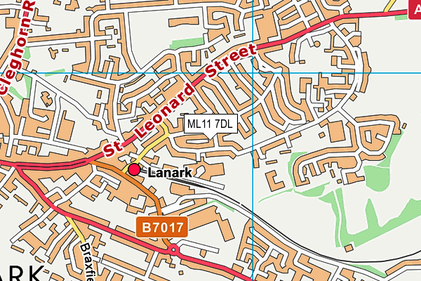 ML11 7DL map - OS VectorMap District (Ordnance Survey)