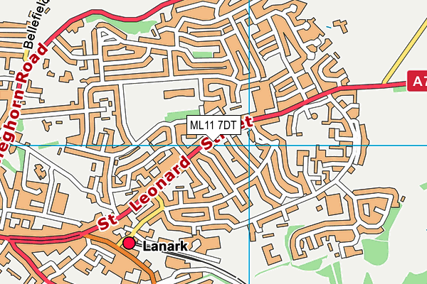 ML11 7DT map - OS VectorMap District (Ordnance Survey)
