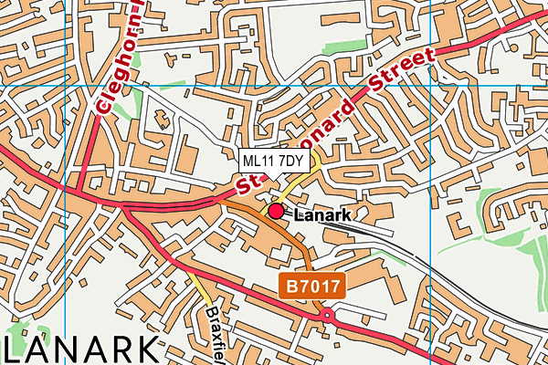 ML11 7DY map - OS VectorMap District (Ordnance Survey)