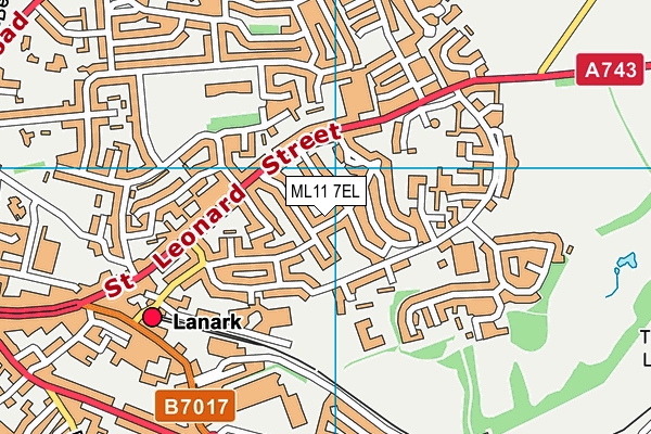ML11 7EL map - OS VectorMap District (Ordnance Survey)