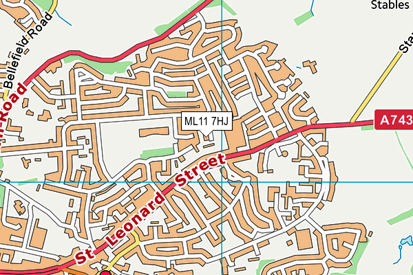 ML11 7HJ map - OS VectorMap District (Ordnance Survey)