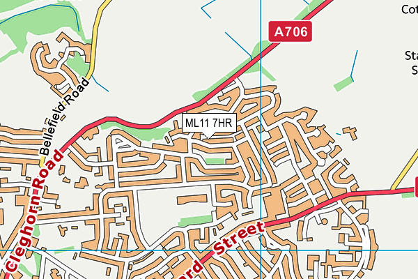 ML11 7HR map - OS VectorMap District (Ordnance Survey)