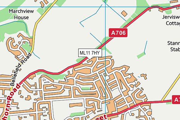 ML11 7HY map - OS VectorMap District (Ordnance Survey)