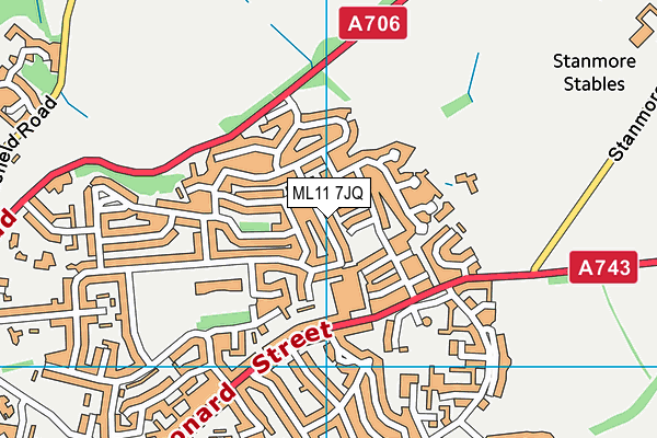 ML11 7JQ map - OS VectorMap District (Ordnance Survey)