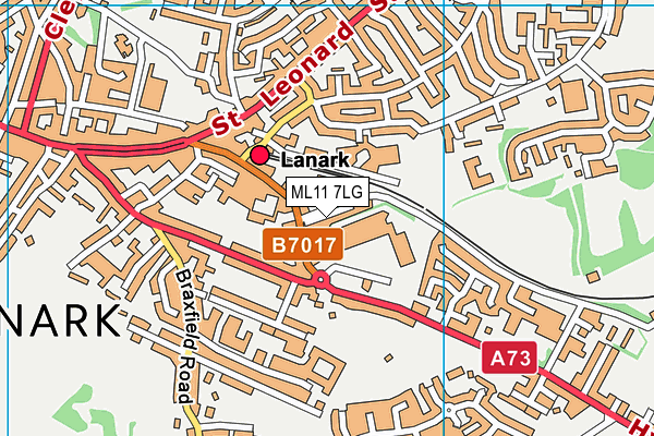 ML11 7LG map - OS VectorMap District (Ordnance Survey)