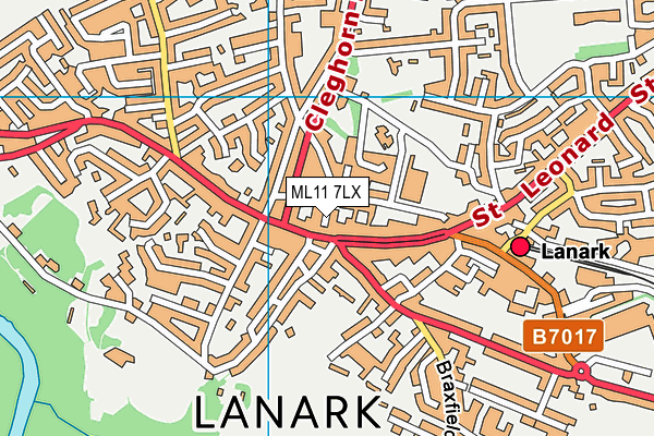 ML11 7LX map - OS VectorMap District (Ordnance Survey)