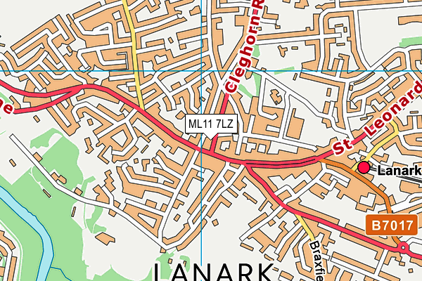 ML11 7LZ map - OS VectorMap District (Ordnance Survey)