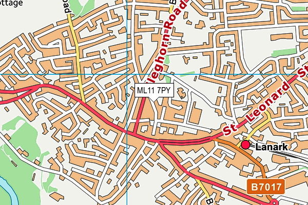 ML11 7PY map - OS VectorMap District (Ordnance Survey)