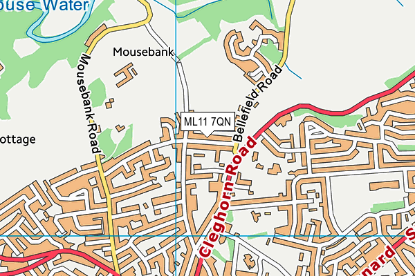 ML11 7QN map - OS VectorMap District (Ordnance Survey)