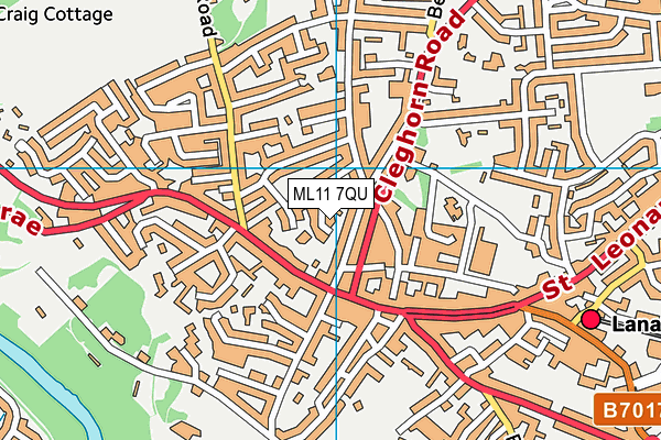 ML11 7QU map - OS VectorMap District (Ordnance Survey)