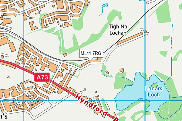 ML11 7RG map - OS VectorMap District (Ordnance Survey)