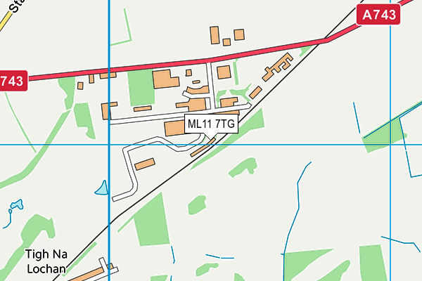 ML11 7TG map - OS VectorMap District (Ordnance Survey)
