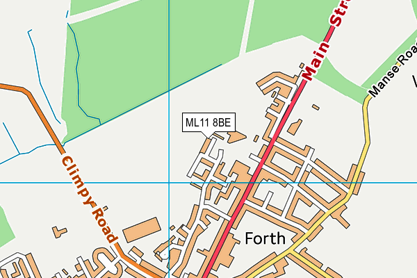 ML11 8BE map - OS VectorMap District (Ordnance Survey)