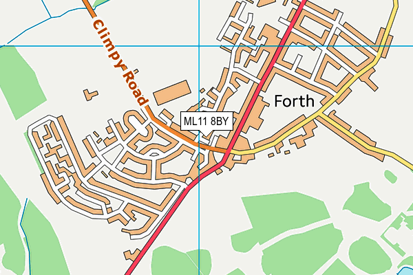 ML11 8BY map - OS VectorMap District (Ordnance Survey)