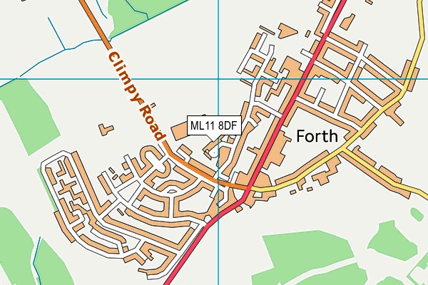 ML11 8DF map - OS VectorMap District (Ordnance Survey)