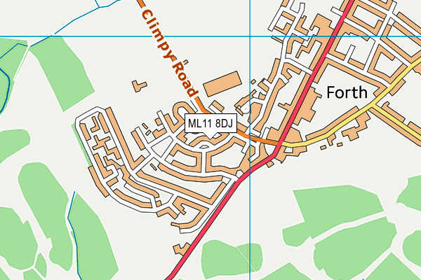 ML11 8DJ map - OS VectorMap District (Ordnance Survey)