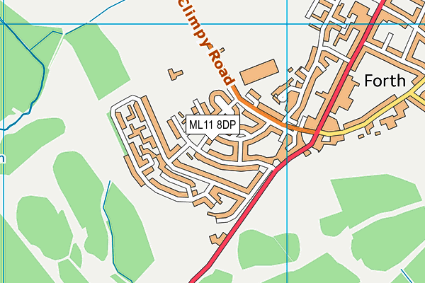ML11 8DP map - OS VectorMap District (Ordnance Survey)