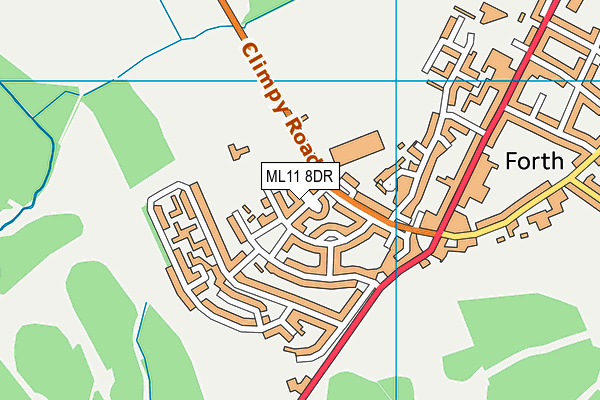 ML11 8DR map - OS VectorMap District (Ordnance Survey)