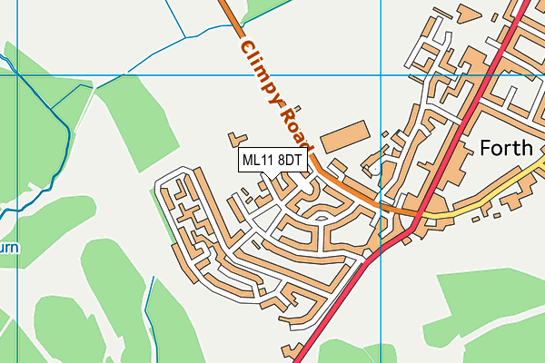 ML11 8DT map - OS VectorMap District (Ordnance Survey)